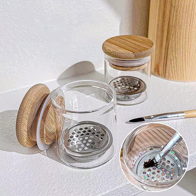 Nail Art Brushes Washing Cup, Nail Glitter Removal Cup, Monomer Holder - Image 4
