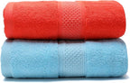 Cotton Bath Towels Set, 2-Piece Set Super Absorbent Quick Drying, Suitable - Image 4