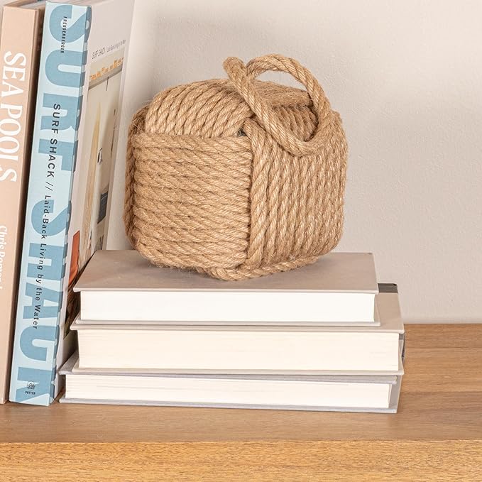 Creative Co-Op Jute Rope Knot Door Stop - Image 6