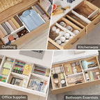 Lifewit 14 Pack Drawer Dividers 4" High 28-43.5cm/11-17" Adjustable Drawer - Image 8