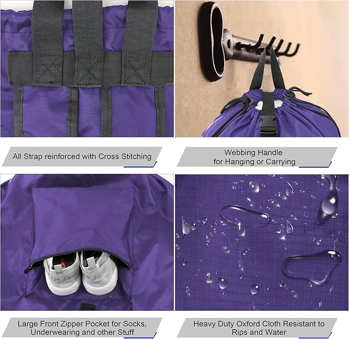 BeeGreen Laundry-Bag-Backpack-Heavy-Duty - Image 4