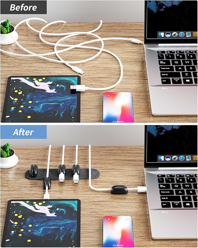 5-Pack Magnetic Cable Clips Cord Organizer - Image 3