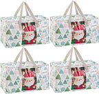 VENO 4 Pack Moving Bags, Large Christmas Storage Bins by Veno