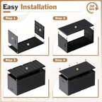 Devoko 100 Gallon Waterproof Large Resin Deck Box Indoor Outdoor Lockable Storage Container for Patio Furniture Cushions Garden Tools (100 Gallon, Black) - Image 6