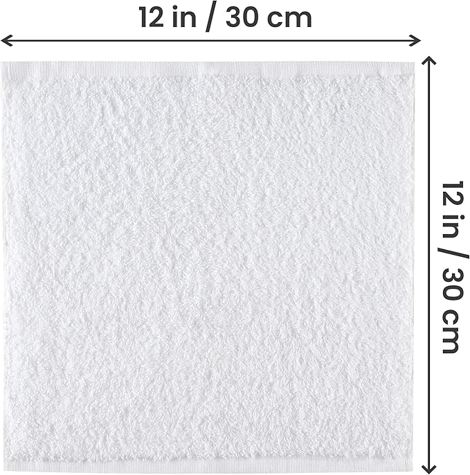 Utopia Towels 12 Pack Cotton Washcloths Set, 100% Ring Spun Cotton, Premium - Image 2