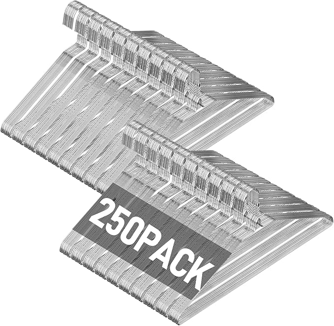 SPECILITE Wire Metal Clothes Hangers Bulk 250 Pack by SPECILITE