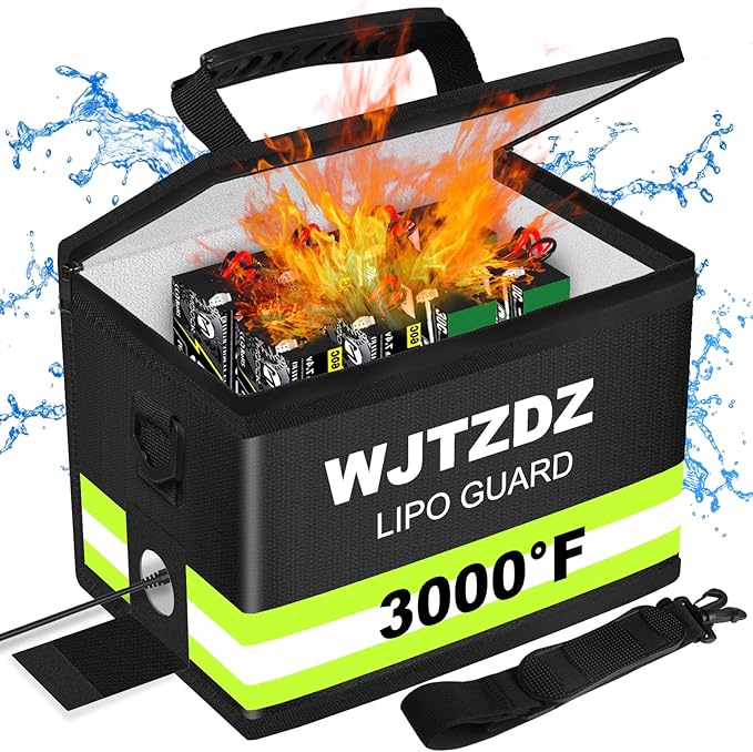 Upgraded Lipo Battery Fireproof Explosionproof Safe Bag, 4 Layers of Heat by Unknown
