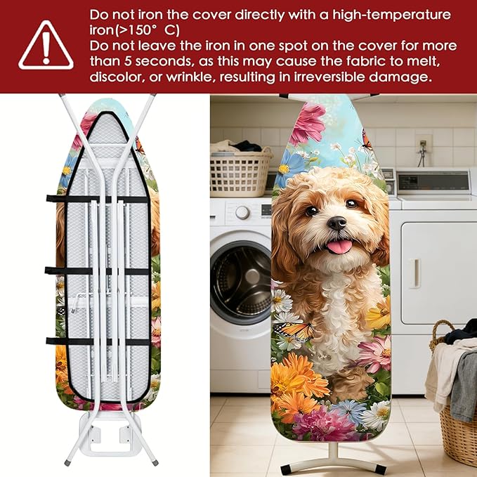 Nuxovilar Ironing Board Cover Needle Cotton 15x54 Inches | Ironing Board Cover - Image 6