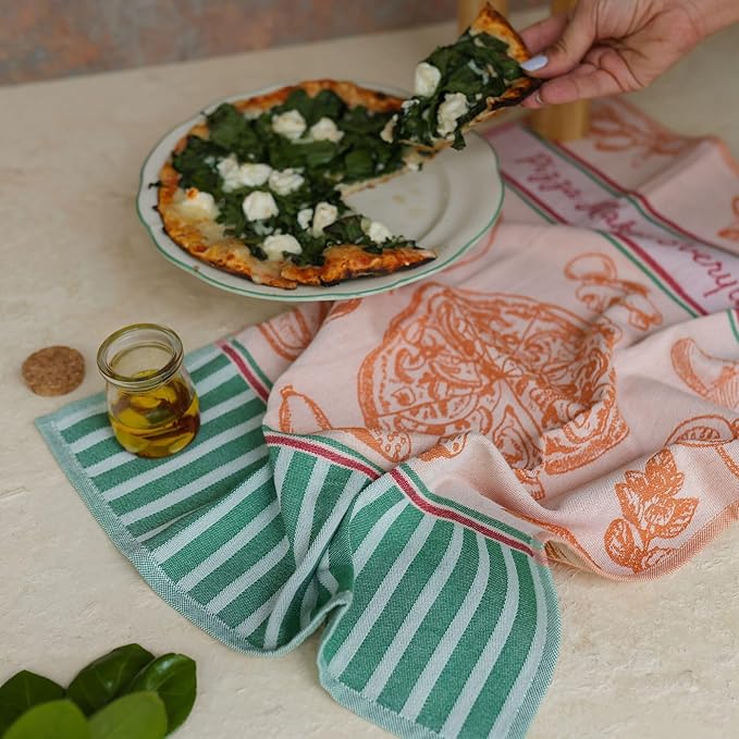 sea me at home 100% Cotton French Jacquard Kitchen Tea Towel Set of 4 - Image 7