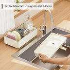Sponge Holder for Kitchen Sink – Rustproof Stainless Steel, 360° Rotating Drain - Image 5