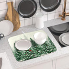 Winter Green Pine Tree Dish Drying Mat - Image 6
