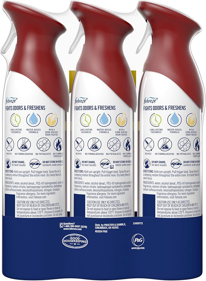 Febreze Air Freshener Spray, Odor-Fighting Room Spray, Cranberry Crumble Scent - Image 12
