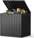 NEWBULIG 31 Gallon Deck Box, Weatherproof Resin Lockable Outdoor Storage for Secure Package Deliveries and Indoor Storage in Garden or Patio, Backyard by NEWBULIG