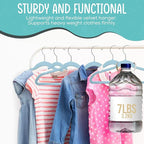 50 Premium Kids Velvet Hangers - Image 7