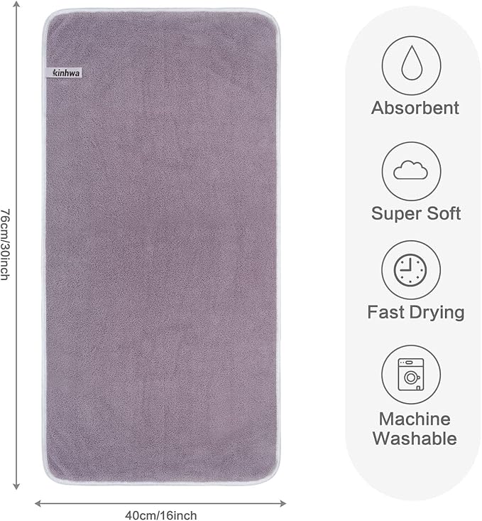 KinHwa Microfiber Hand Towels Ultra Soft Hand Towels - Image 2