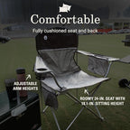 Coleman Portable Camping Chair with 4-Can Cooler, Cushioned Seat & Back with Side Pockets & Cup Holder, Carry Bag Included, Great for Camping, Tailgating, Firepits, Patio, & More - Image 7