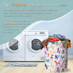 Colorful Dogs Pattern Laundry Basket Foldable - Image 6