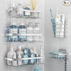 5 Pack Shower Caddy Organizer Rack Shelf by Liuoud