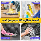 HOMERHYME Microfiber Cleaning Cloth, 150 Pack Grey Cleaning Rags, Bulk - Image 7