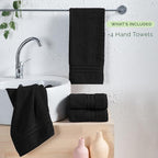 Elegant Comfort Three Line Popcorn Towel Set - Image 4