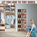 Windyun 40 Over the Door Shoe Organizer Large Breathable Mesh Pockets Hanging - Image 4