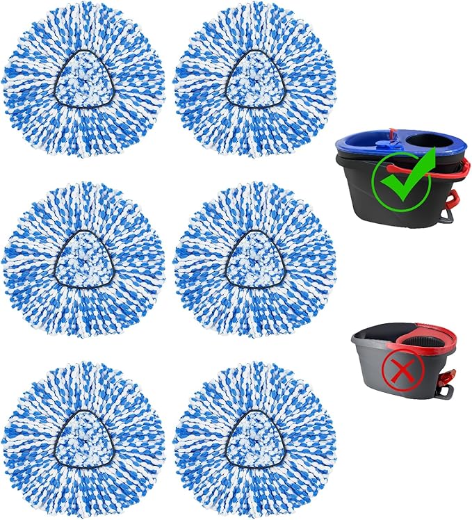 6 Pack Spin Mop Replace Head  - Image 9
