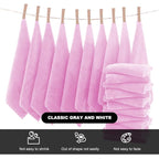 MOONQUEEN Microfiber Facial Cloths Fast Drying Washcloth 12 Pack - Image 3
