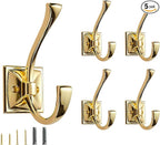 5 Pack Decorative Heavy Duty Towel Hooks by CABDM