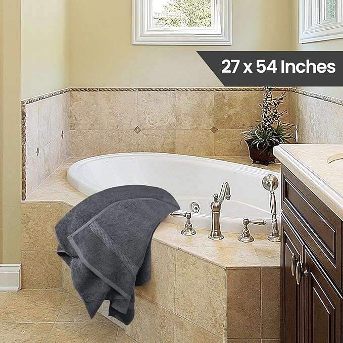 Utopia Towels 4 Pack Premium Bath Towels Set, 27 by 54 Inches, 100% Ring Spun - Image 2