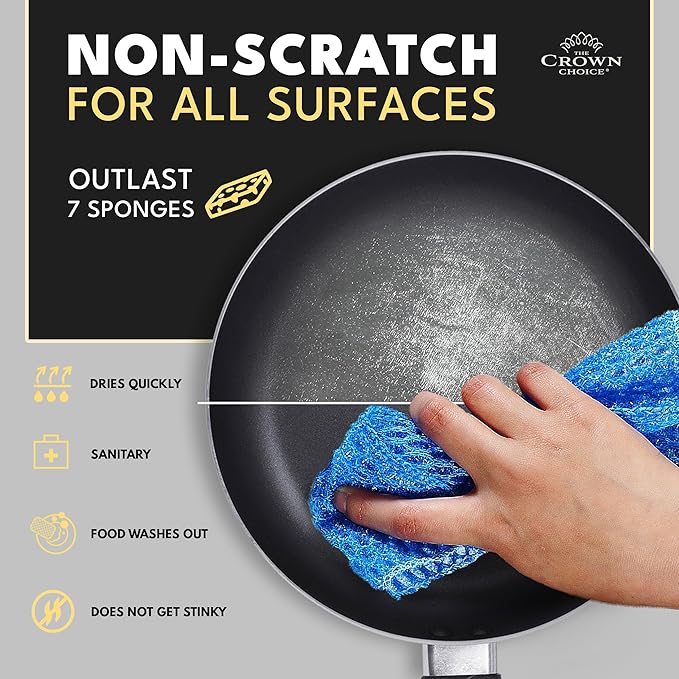 Non-Scratch Dish Scrubbers for Cleaning Dishes & Kitchen - Image 2
