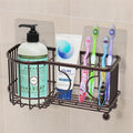 Simple Houseware 6 Slots Toothbrush Holder Adhesive Wall Organizer by SimpleHouseware