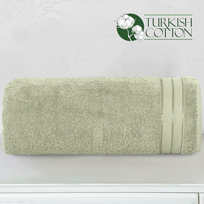 Elegant Comfort Three Line Popcorn Extra Large Luxury Bath Towel - Image 3