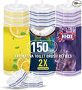 150Ct Aromative Toilet Brush Refills, Toilet Bowl Cleaner Refills, Double-Layer by Unknown