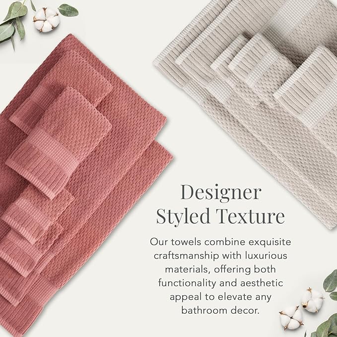 NY Loft 100% Cotton 2 Pack Bath Sheet Towel Set | Absorbent Quick-Dry Oversize - Image 4