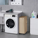 Slim Laundry Hamper with Lid and Wheels, Small Rolling Laundry Basket with - Image 5