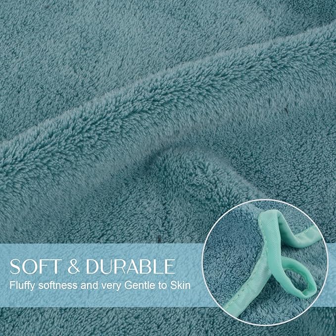 KinHwa Microfiber Hand Towels for Bathroom Soft and Absorbent Face Towels Grey - Image 7