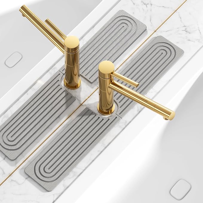 23.6"*3.9" Large size Stone faucet mat by Unknown