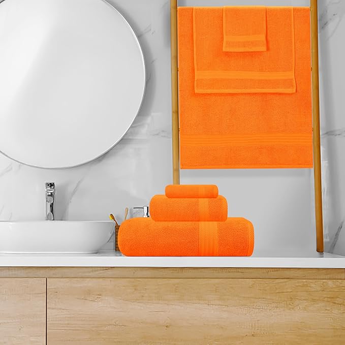 GLAMBURG Ultra Soft 8-Piece Towel Set - Image 4