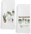 Sage Green Botanical Hand Towels by Unknown