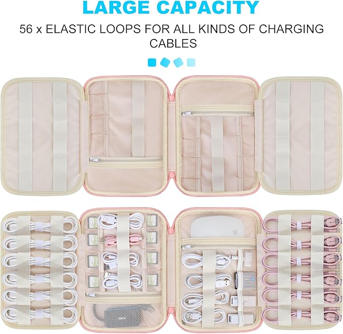 Lacdo Cord Organizer Travel, Cable Organizer Bag Case, Portable Electronics - Image 2