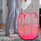 Foldable Mesh Popup Laundry Hamper, Laundry Basket Easy to Open and Fold - Image 2