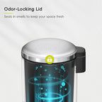 EKO Serene 5L / 1.32 Gallon Step Trash Can - Image 7