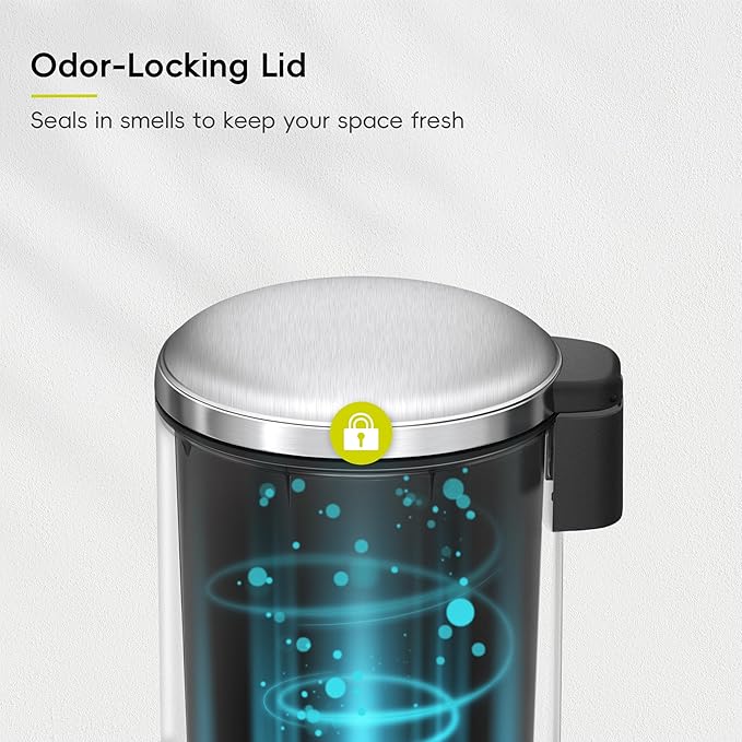 EKO Serene 5L / 1.32 Gallon Step Trash Can - Image 7