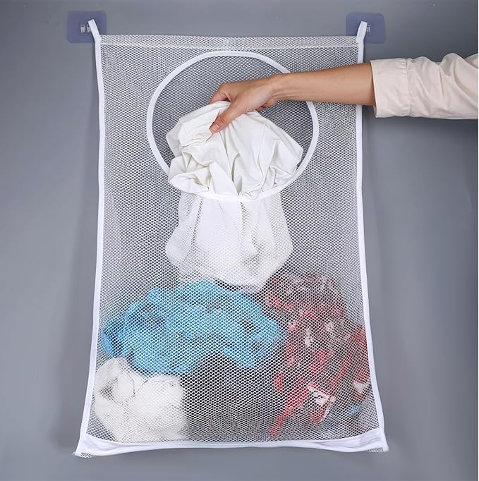 Portable Hanging Laundry Hamper, 28.74 X 18.89 Inches, Over the Door Laundry - Image 4