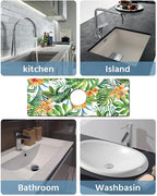Patterned Sink Faucet Mat Kitchen Splash Guard Super Absorbent Drying Mat - Image 6
