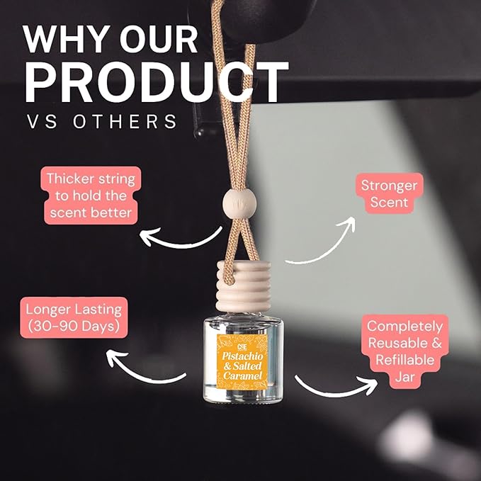 C&E Craft Co Hanging Car Air Freshener Diffuser 2 Pack, Long Lasting Fragrance - Image 6