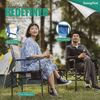 SUNNYFEEL Camping Directors Chair, Heavy Duty,Oversized Portable Folding Chair with Side Table, Pocket for Beach, Fishing,Trip,Picnic,Lawn,Concert Outdoor Foldable Camp Chairs - Image 5