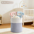 Tall Laundry Basket with Handles, 58L Portable Dirty Clothes Hamper, Boho - Image 4