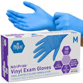 MED PRIDE Nitrile/Vinyl Blend Exam Gloves, Powder-Free, Latex-Free, Disposable by MEDPRIDE