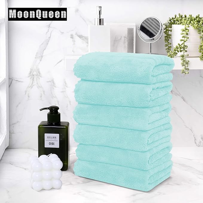 MOONQUEEN 6 Pack Premium Hand Towels - Image 5